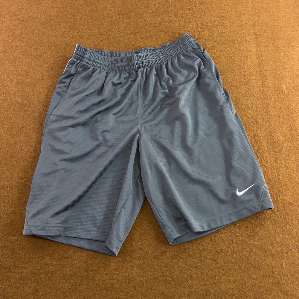 Nike Mens XL Gray Dri-FIT Athletic Basketball Training Shorts